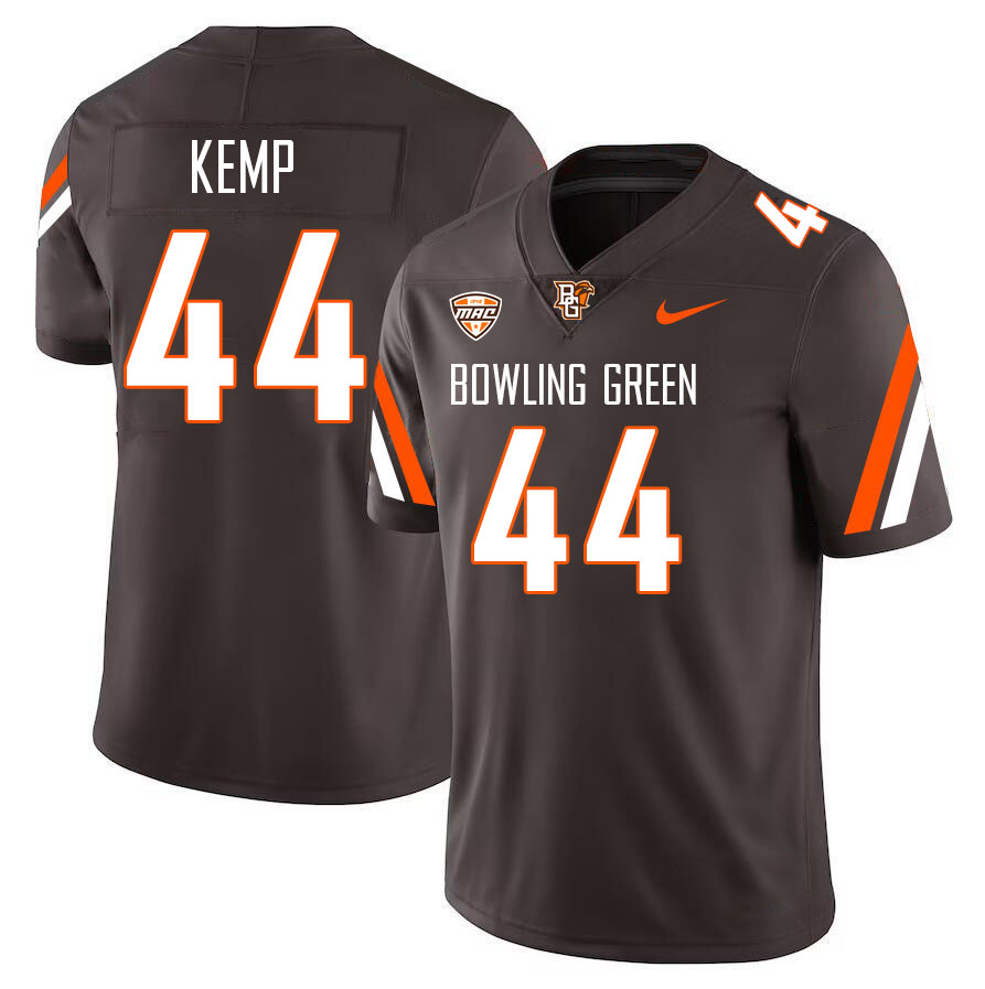 Bowling Green State Falcons #44 Leo Kemp College Football Jerseys Stitched-Brown